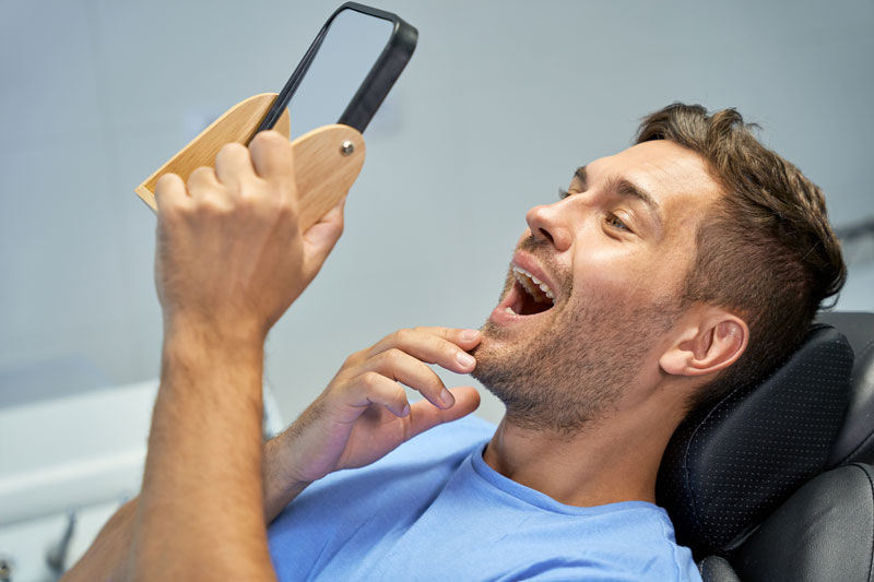 An image of a new dental patient.